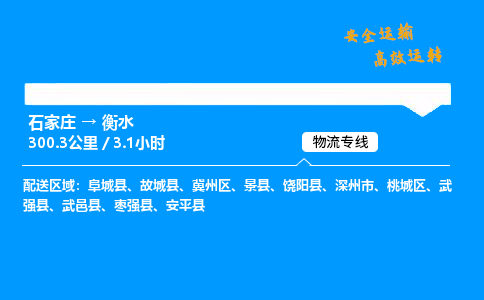 石家莊到衡水物流專線-專業(yè)承攬石家莊至衡水貨運(yùn)-保證時(shí)效