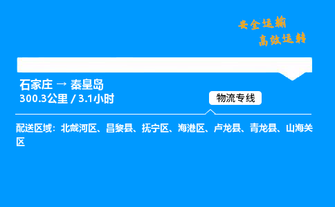 石家莊到秦皇島物流專線-專業(yè)承攬石家莊至秦皇島貨運(yùn)-保證時(shí)效