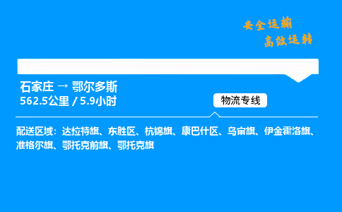 石家莊到鄂爾多斯物流專線-專業(yè)承攬石家莊至鄂爾多斯貨運(yùn)-保證時(shí)效